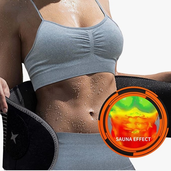 Women Waist Trainer Belt Sweat Effect Belt Waist Cincher Trimmer Slimming Body S